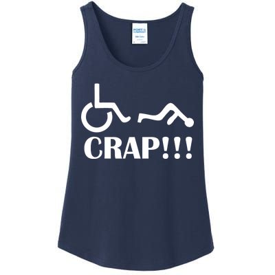 Oh Crap Wheel Chair Fail Ladies Essential Tank