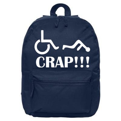 Oh Crap Wheel Chair Fail 16 in Basic Backpack