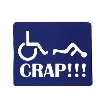 Oh Crap Wheel Chair Fail Mousepad