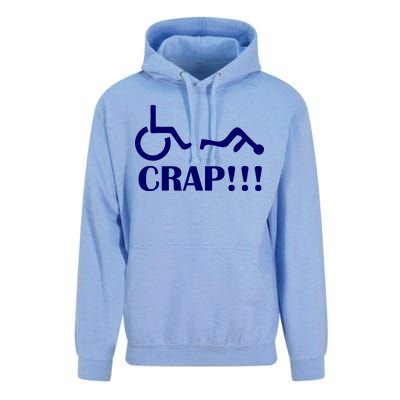 Oh Crap Wheel Chair Fail Unisex Surf Hoodie