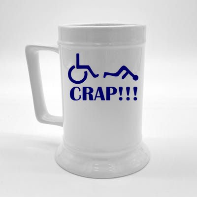 Oh Crap Wheel Chair Fail Beer Stein