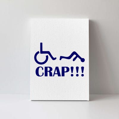 Oh Crap Wheel Chair Fail Canvas