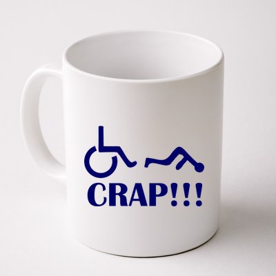 Oh Crap Wheel Chair Fail Coffee Mug