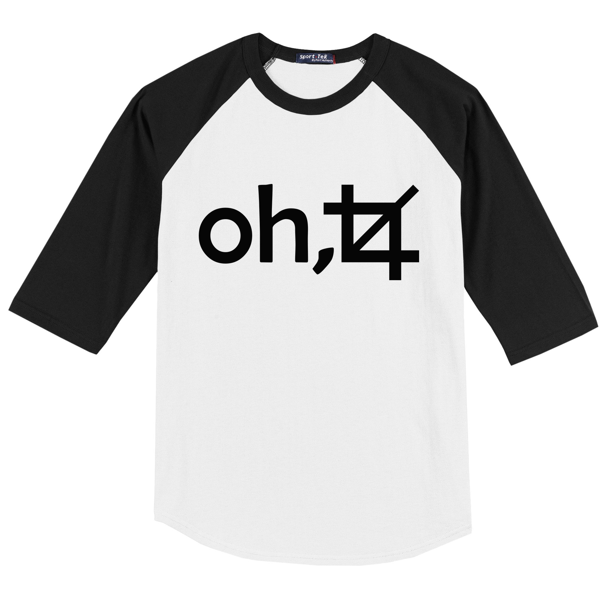 Oh Crop Baseball Sleeve Shirt