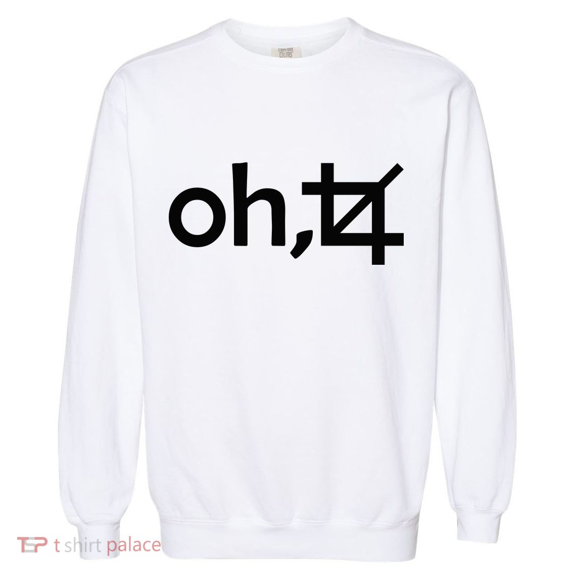 Oh Crop Garment-Dyed Sweatshirt