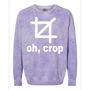 Oh Crop Math Geek Colorblast Crewneck Sweatshirt