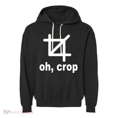 Oh Crop Math Geek Garment-Dyed Fleece Hoodie