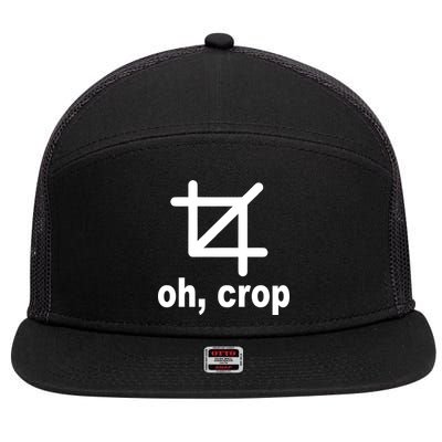 Oh Crop Math Geek 7 Panel Mesh Trucker Snapback Hat