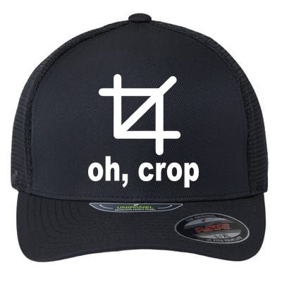 Oh Crop Math Geek Flexfit Unipanel Trucker Cap