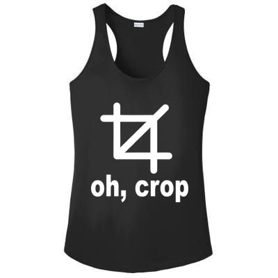Oh Crop Math Geek Ladies PosiCharge Competitor Racerback Tank