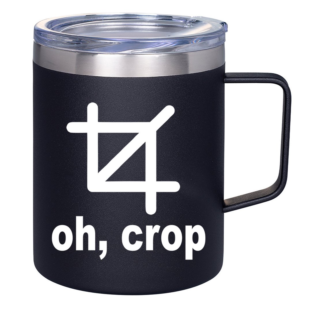 Oh Crop Math Geek 12oz Stainless Steel Coffee Mug