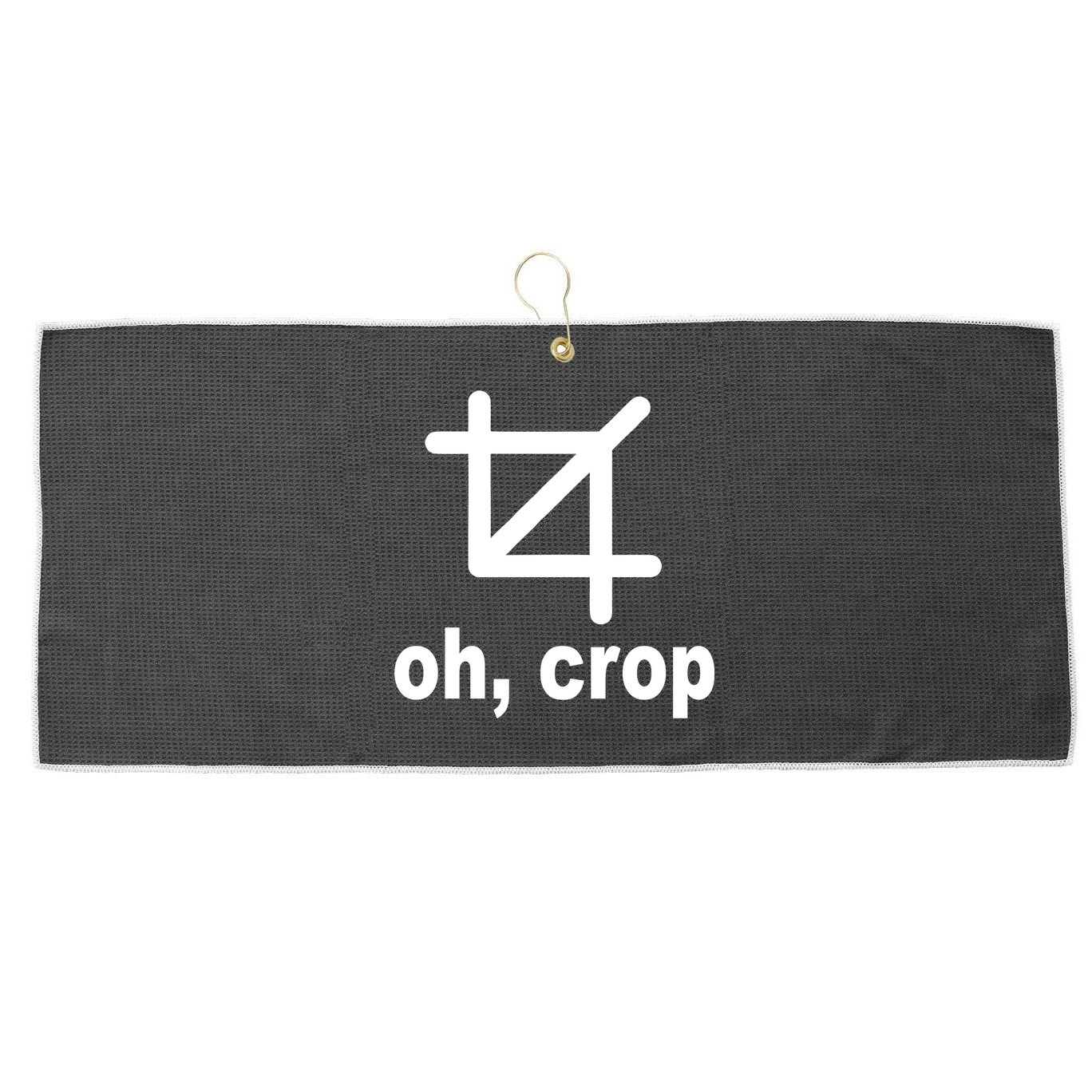 Oh Crop Math Geek Large Microfiber Waffle Golf Towel