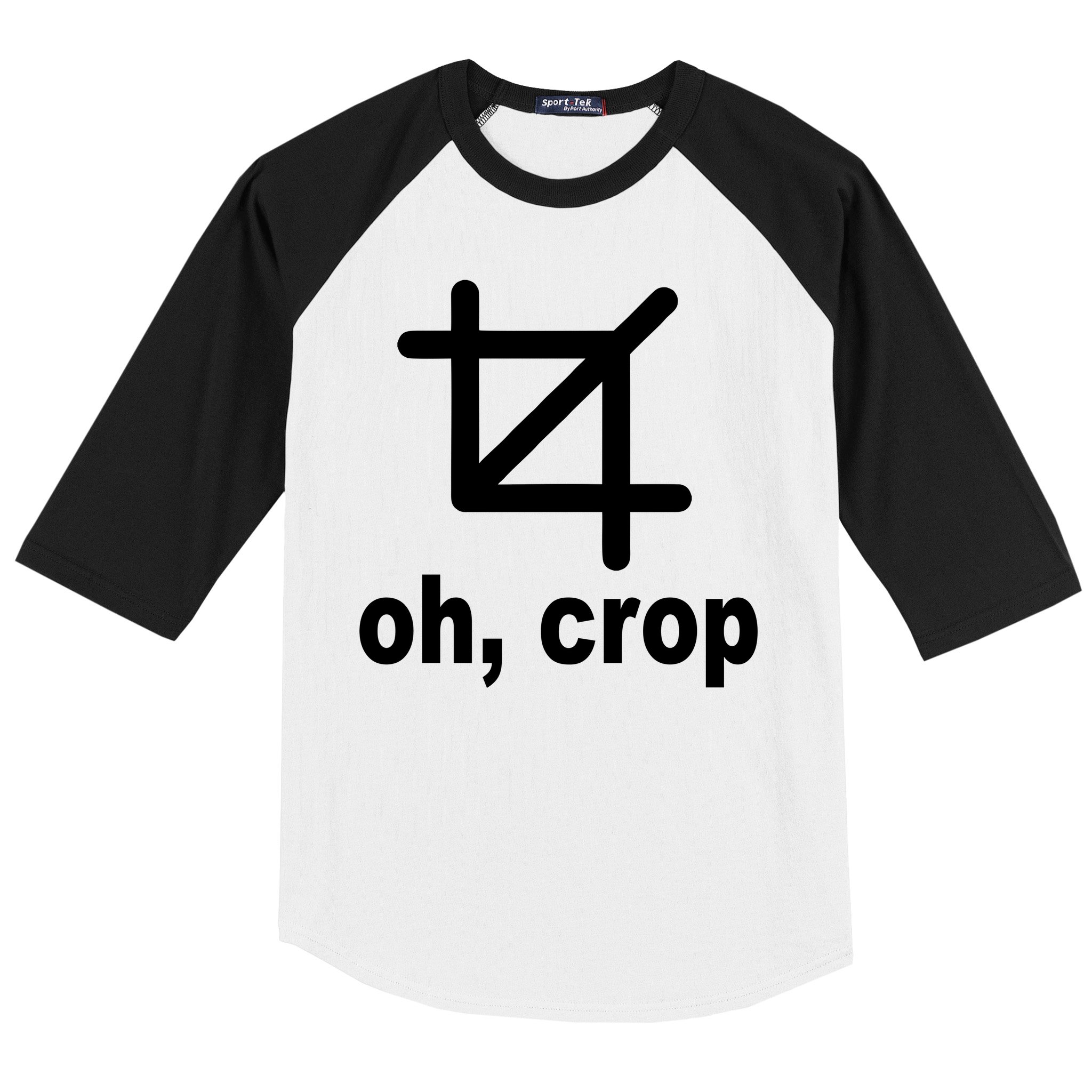 Oh Crop Math Geek Baseball Sleeve Shirt