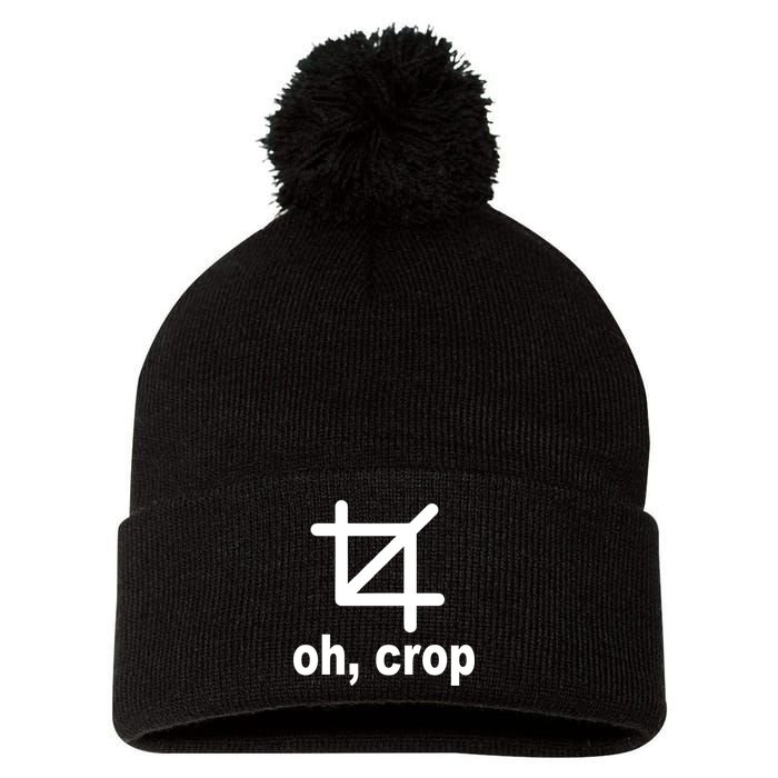 Oh Crop Math Geek Pom Pom 12in Knit Beanie