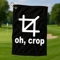 Oh Crop Math Geek Golf Towel