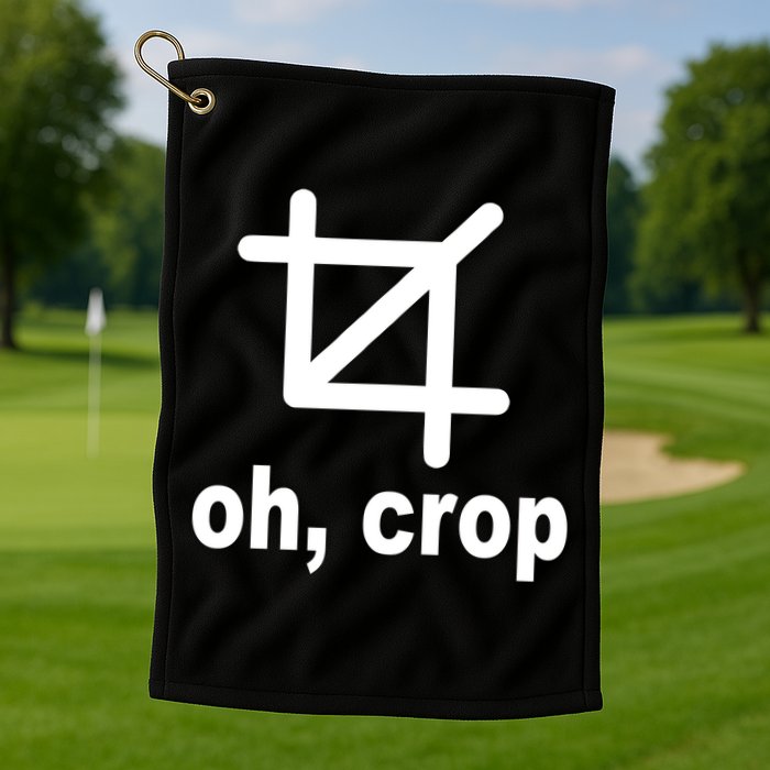 Oh Crop Math Geek Golf Towel