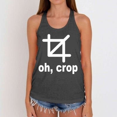Oh Crop Math Geek Women's Knotted Racerback Tank