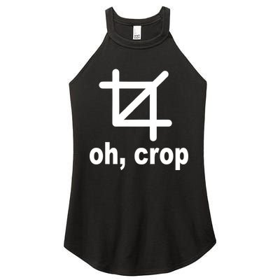 Oh Crop Math Geek Women's Perfect Tri Rocker Tank