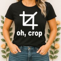 Oh Crop Math Geek Womens T-Shirt