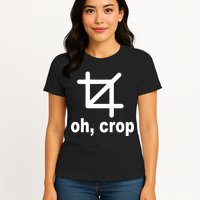 Oh Crop Math Geek Womens T-Shirt