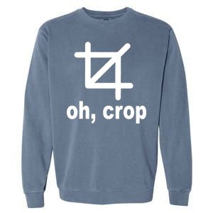 Oh Crop Math Geek Garment-Dyed Sweatshirt