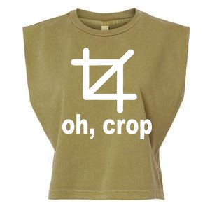 Oh Crop Math Geek Garment-Dyed Women's Muscle Tee