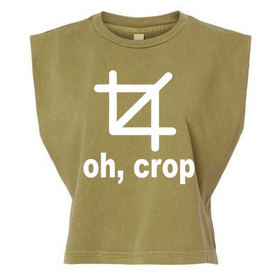 Oh Crop Math Geek Garment-Dyed Women's Muscle Tee