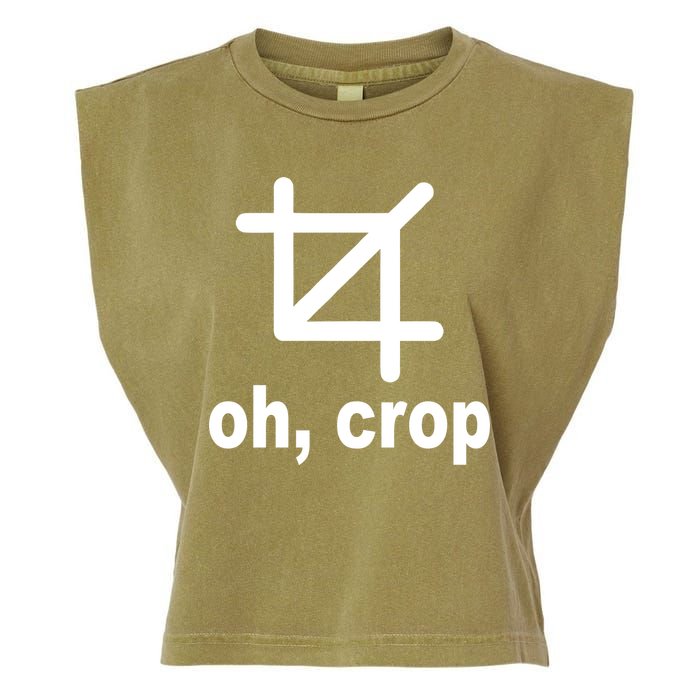 Oh Crop Math Geek Garment-Dyed Women's Muscle Tee