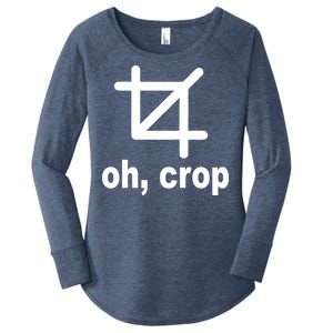 Oh Crop Math Geek Women's Perfect Tri Tunic Long Sleeve Shirt