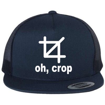 Oh Crop Math Geek Flat Bill Trucker Hat