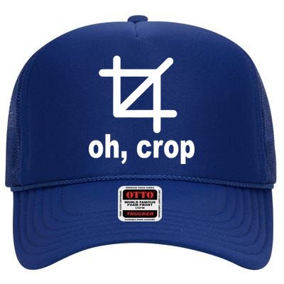 Oh Crop Math Geek High Crown Mesh Back Trucker Hat