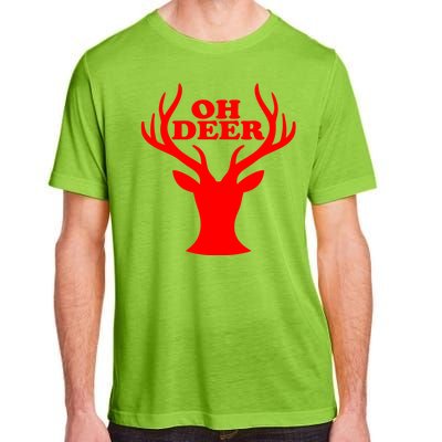 Oh Deer Funny Christmas Adult ChromaSoft Performance T-Shirt