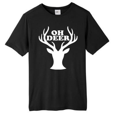 Oh Deer Funny Christmas Tall Fusion ChromaSoft Performance T-Shirt