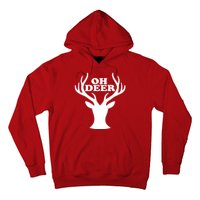 Oh Deer Funny Christmas Hoodie