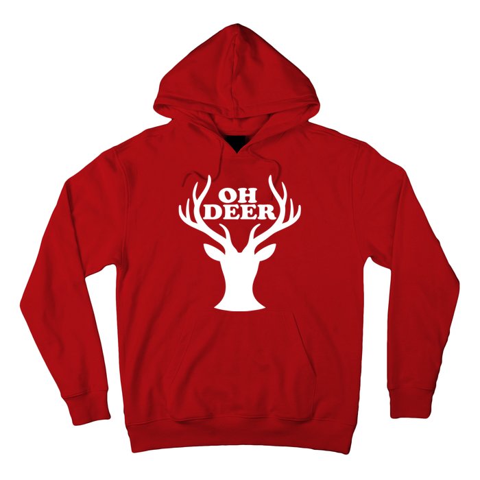 Oh Deer Funny Christmas Hoodie