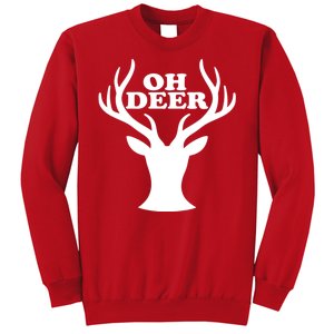 Oh Deer Funny Christmas Sweatshirt