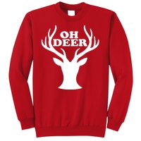 Oh Deer Funny Christmas Sweatshirt