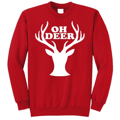 Oh Deer Funny Christmas Sweatshirt