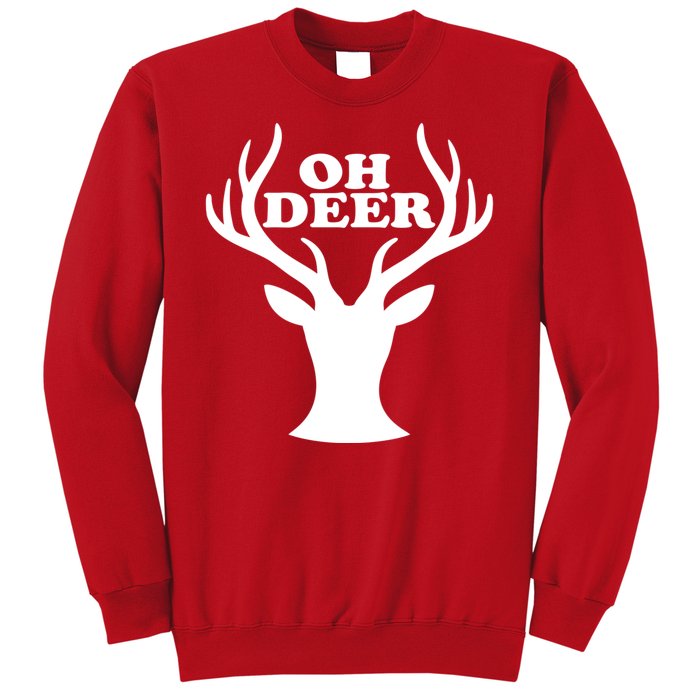 Oh Deer Funny Christmas Sweatshirt