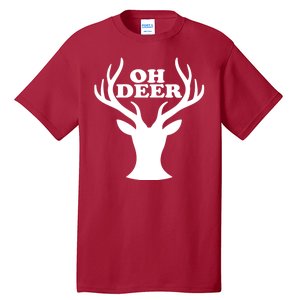 Oh Deer Funny Christmas Tall T-Shirt