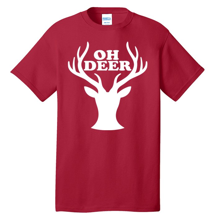 Oh Deer Funny Christmas Tall T-Shirt