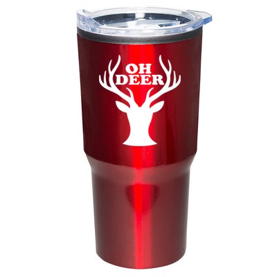 Oh Deer Funny Christmas Tumbler