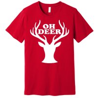 Oh Deer Funny Christmas Premium T-Shirt