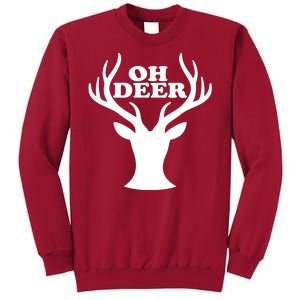 Oh Deer Funny Christmas Tall Sweatshirt