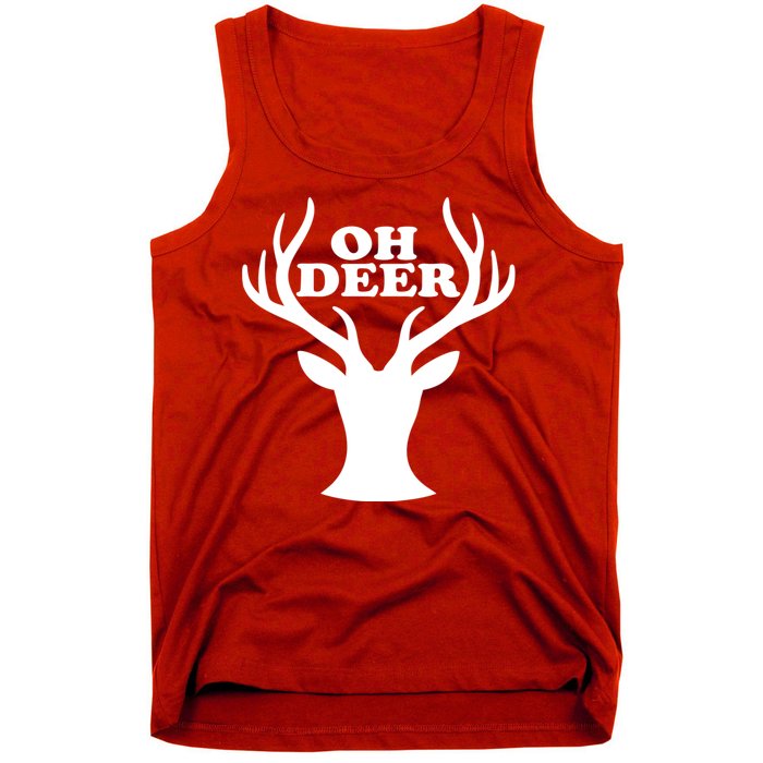 Oh Deer Funny Christmas Tank Top