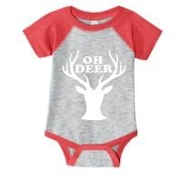 Oh Deer Funny Christmas Infant Baby Jersey Bodysuit