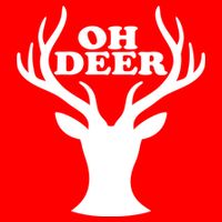 Oh Deer Funny Christmas Visor