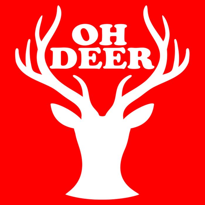 Oh Deer Funny Christmas Visor