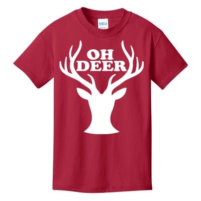 Oh Deer Funny Christmas Kids T-Shirt