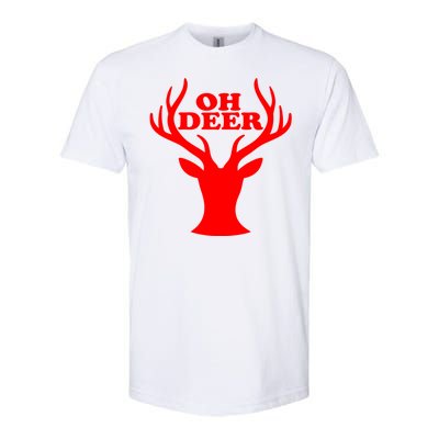 Oh Deer Funny Christmas Softstyle® CVC T-Shirt